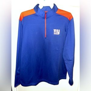 NFL Team Apparel Giants Quarter Zip Jacket